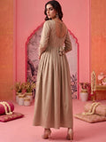 Mamicha Women Ethnic Motifs Embroidered Thread Work Anarkali Kurta
