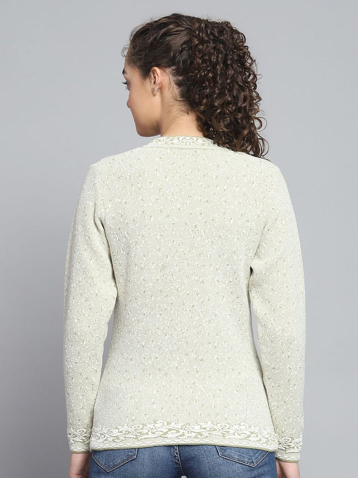 Monte Carlo Women Embroidered Woollen Cardigan