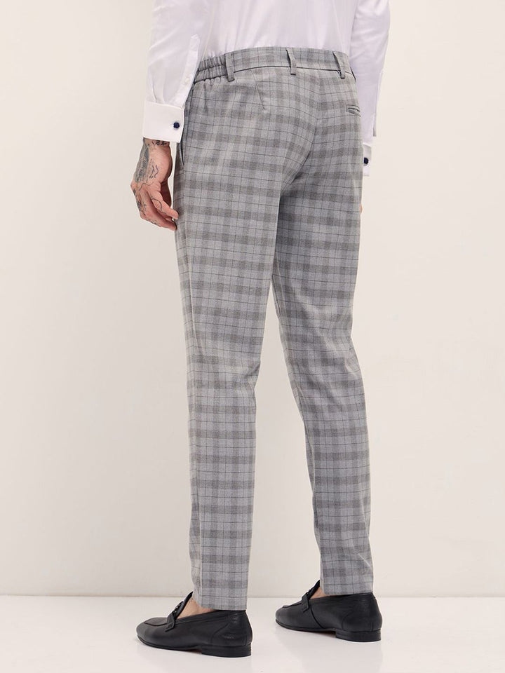 The Bear House Men lelaki yang diperiksa Slim Formal Seluar Formal