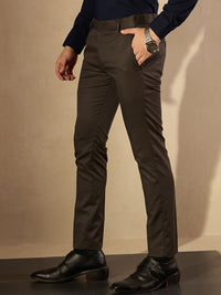 DENNISON Men Smart Tapered Fit Easy Wash Trousers