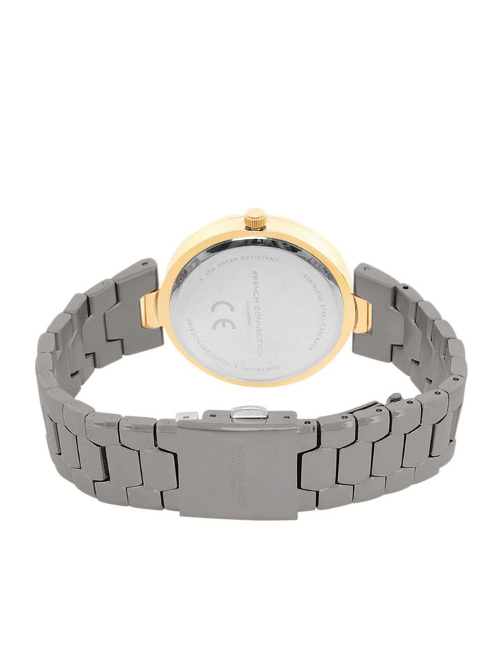 Sambungan Perancis Wanita Dial & Gelang Keluli Tahan Karat Tali Analog Watch FCH08GNM