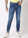 Spykar Men Skinny Fit Low-Rise Regangan Seluar Jeans