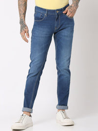 Spykar Men Skinny Fit Low-Rise Regangan Seluar Jeans