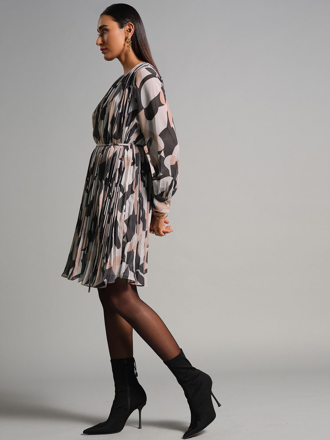 AND Women Printed A-Line Dress