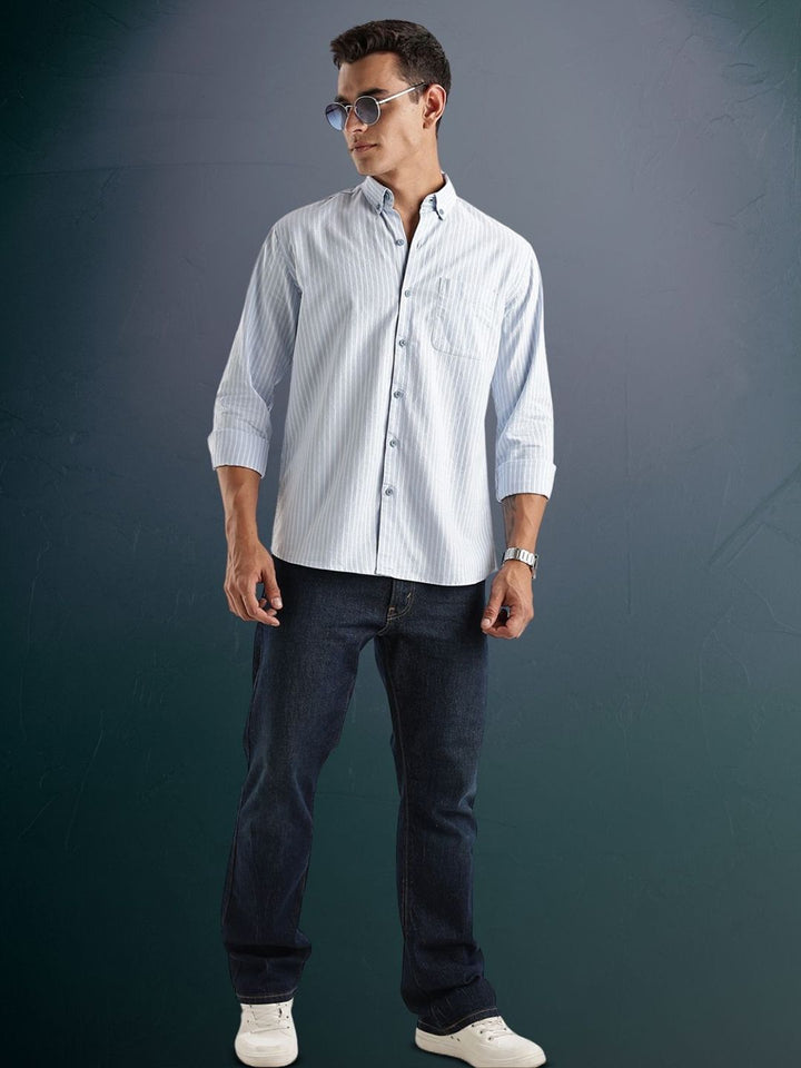ADRO Standard Striped Casual Shirt