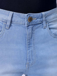 The Indian Garage Co Men Straight Fit Heavy Fade Stretchable Jeans