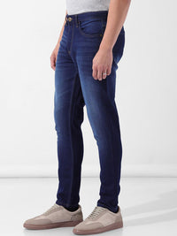 The Indian Garage Co Men Slim Fit Mid-Rise Clean Look No Fade Stretchable Jeans
