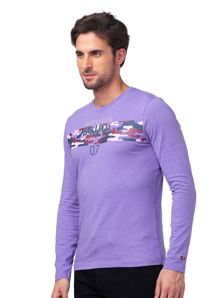 Being Human Typography Printed Round Neck Short Sleeves Pure Cotton T-shirt