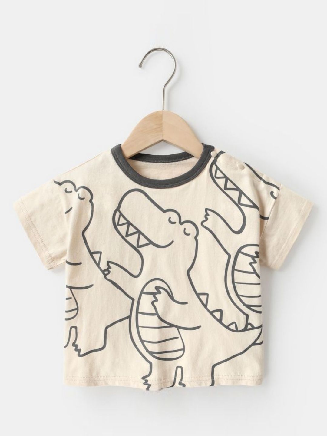 YK Kids Cotton Printed Round Neck T-shirt