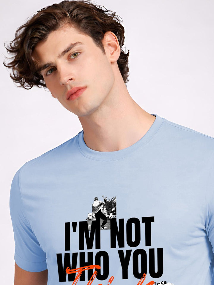 ADRO Men Typography Printed T-shirt