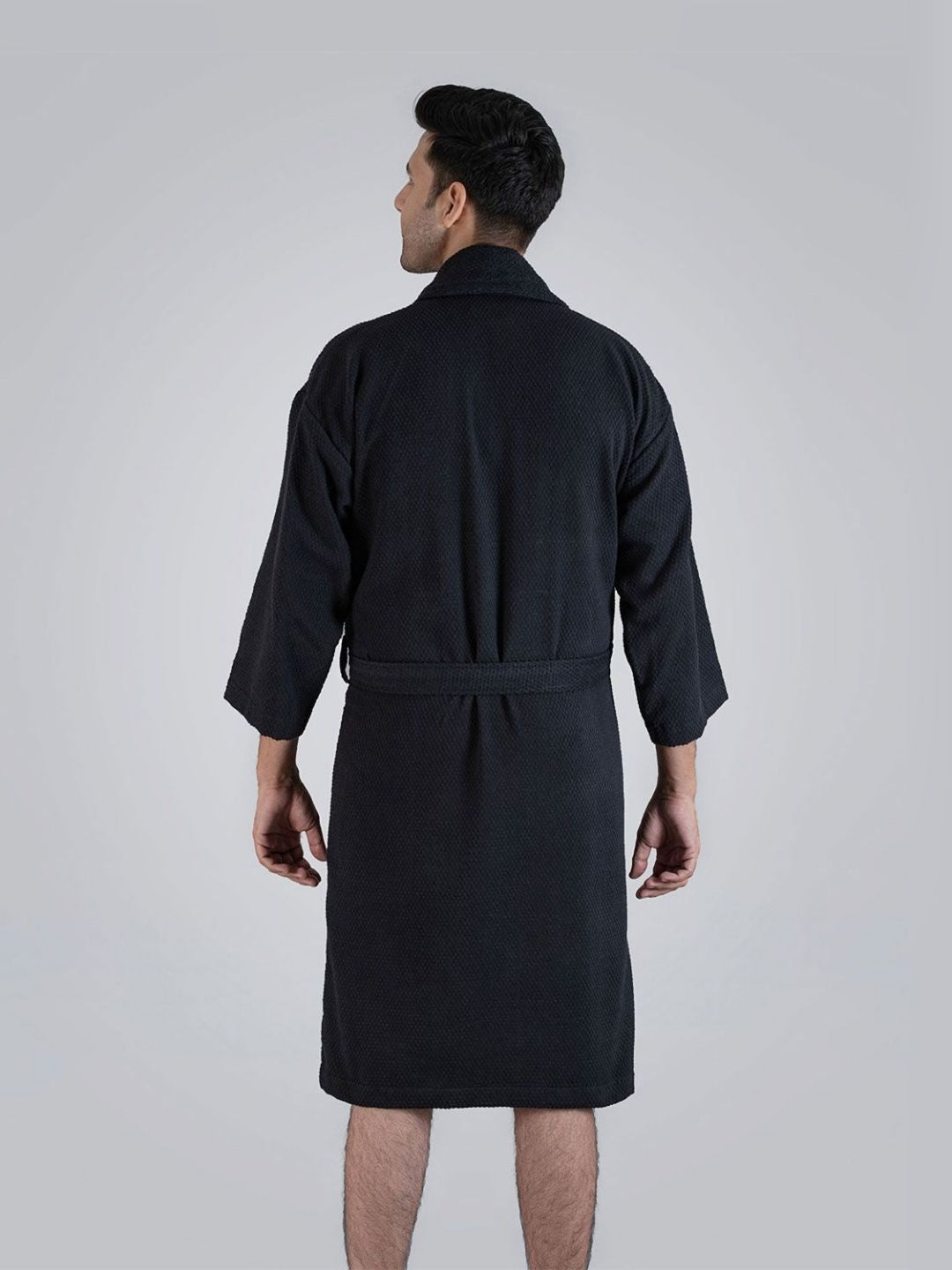 MYTRIDENT Blue 240 GSM Pure Cotton Bath Robe