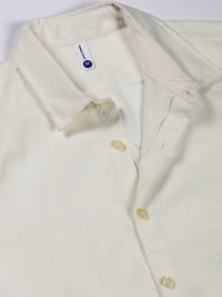 Thomas Scott Men Premium Spread Collar Textured Slim Fit Casual Shirt