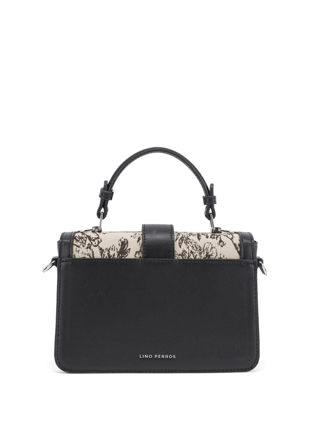 Lino Perros Floral-Infused Printed Structured Satchel