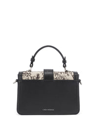 Lino Perros Floral-Infused Printed Structured Satchel