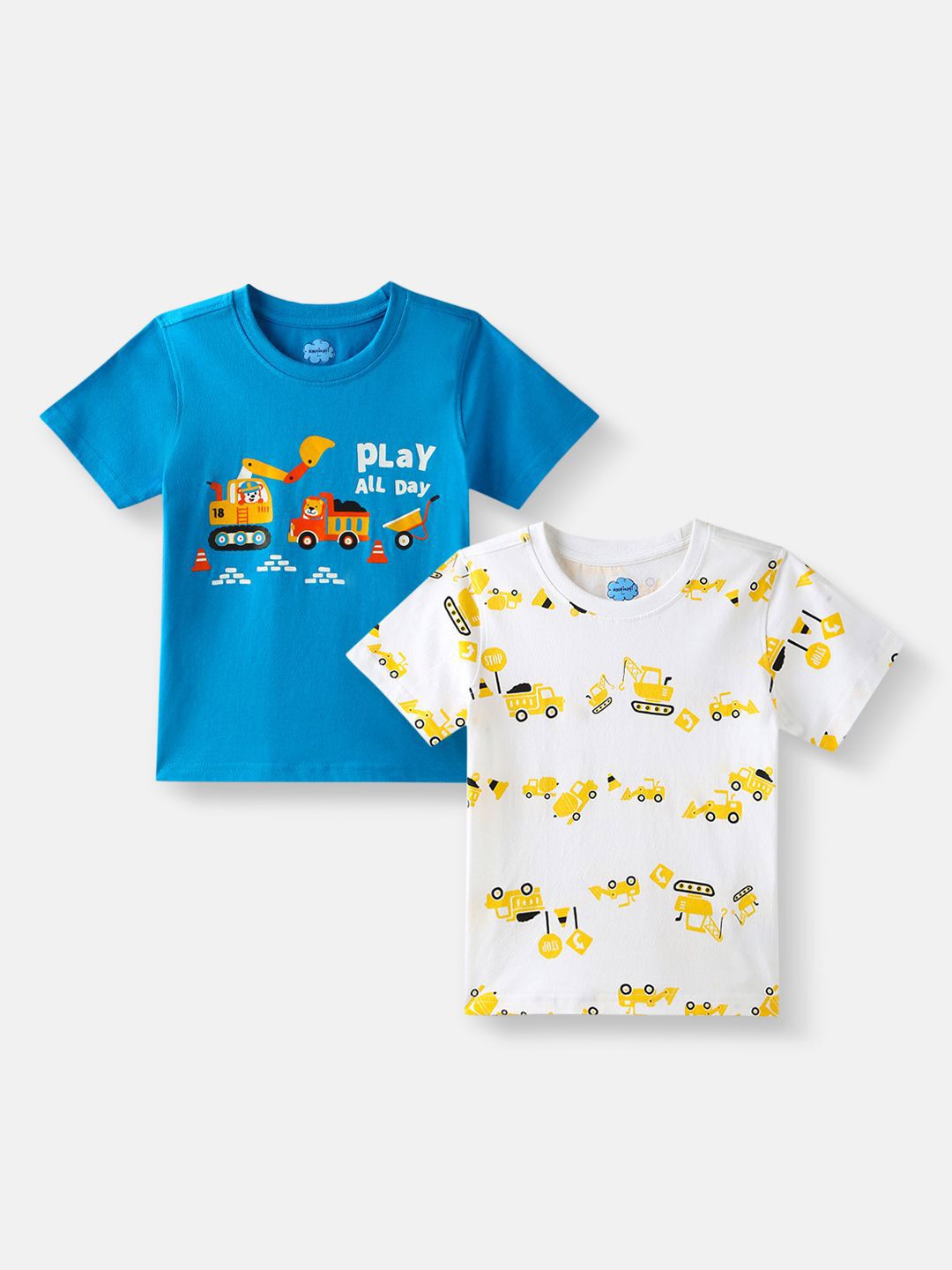 Nauti Nati Boys 2 Printed Bio Finish T-shirt
