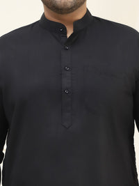 SOJANYA PLUS Mandarin Collar Regular Pure Cotton Straight Kurta with Pyjamas