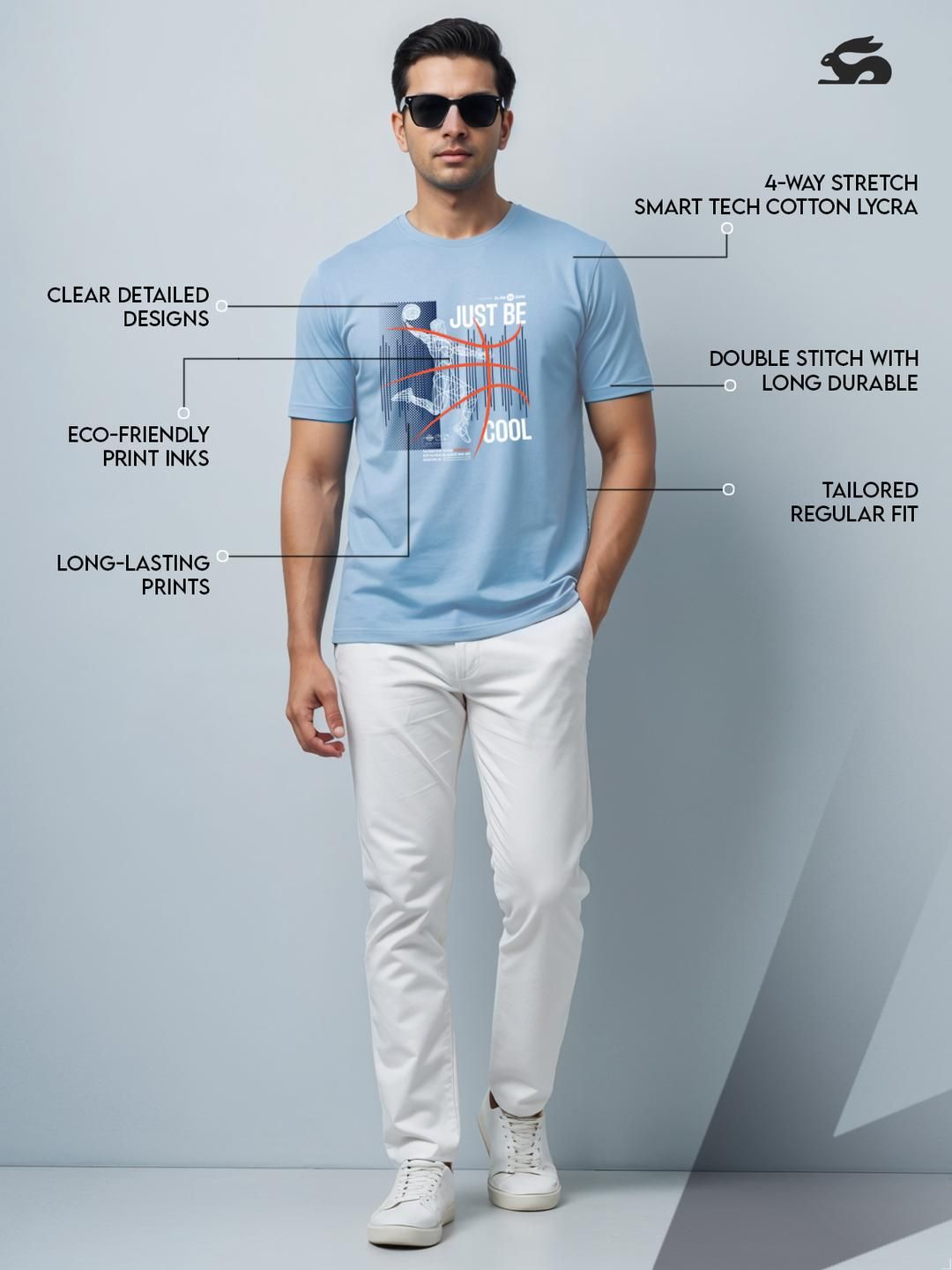 Tshirts Biru Lelaki ADRO