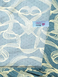Myntra Elegant Homes Biru & Kuning 300 TC Cadar Tempat Tidur Single dengan 1 Sarung Bantal
