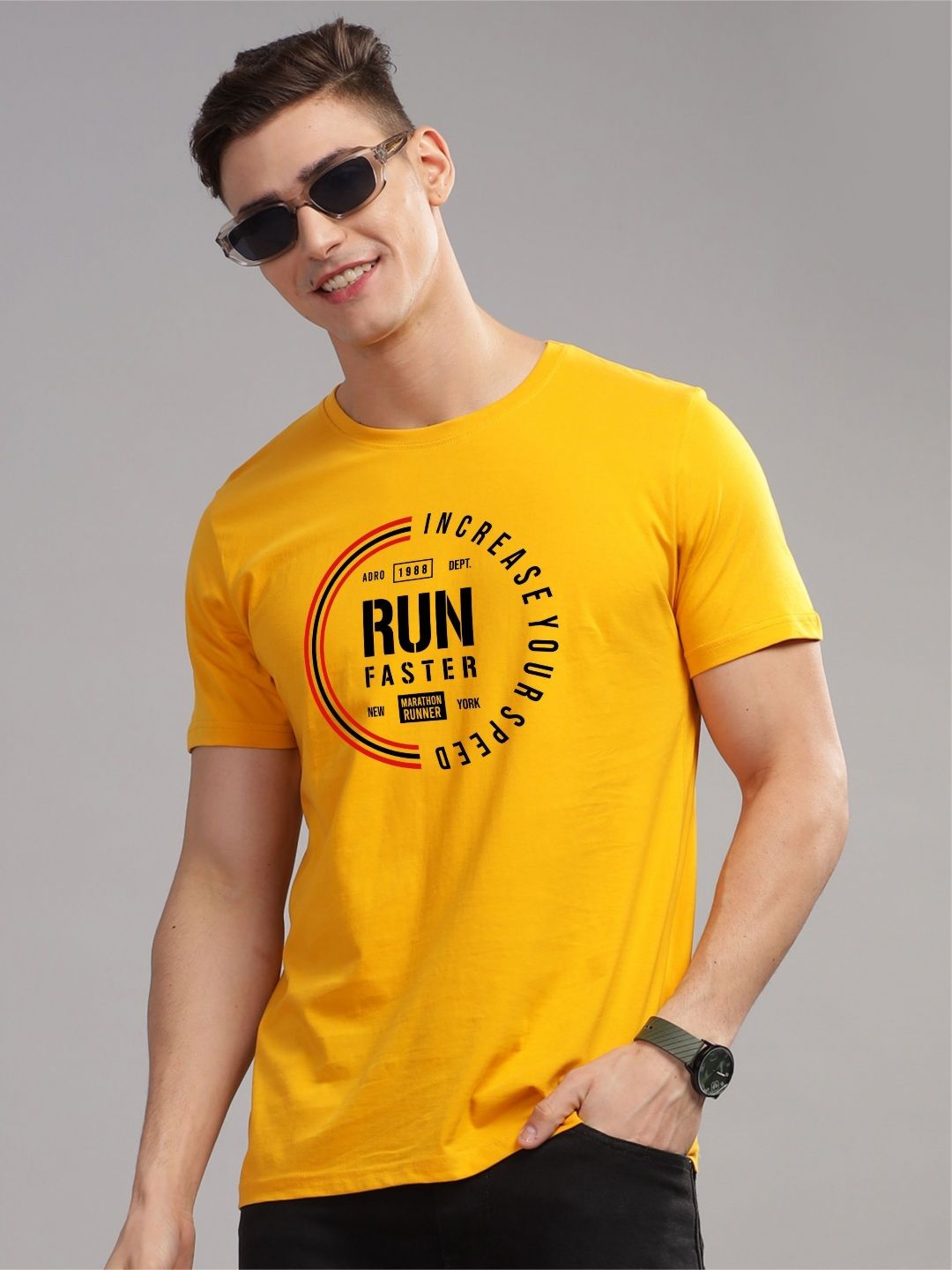 ADRO Men Printed T-shirt