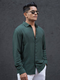 Powerlook Men Faded Opaque Casual Shirt