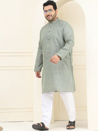 SOJANYA PLUS Plus Size Woven Design Kurta with Pyjama