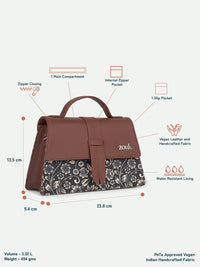 ZOUK Kriti Sanon - FloMotif Iconic Evening Structured Satchel