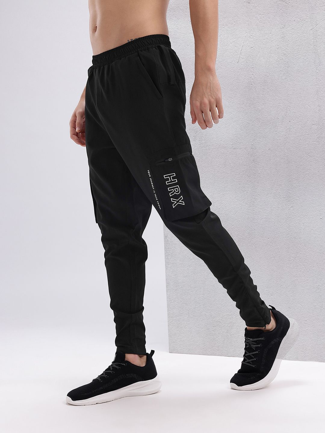 HRX by Hrithik Roshan Men Brand Logo Printed Rapid-Dry Training Track Pants