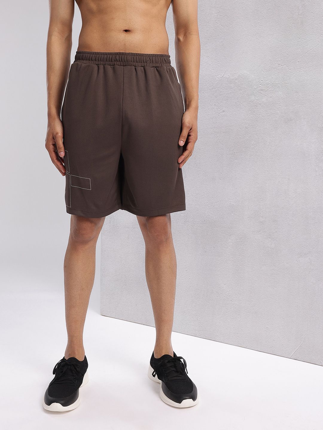 HRX by Hrithik Roshan Men Brand Logo Print Rapid-Dry Training Shorts