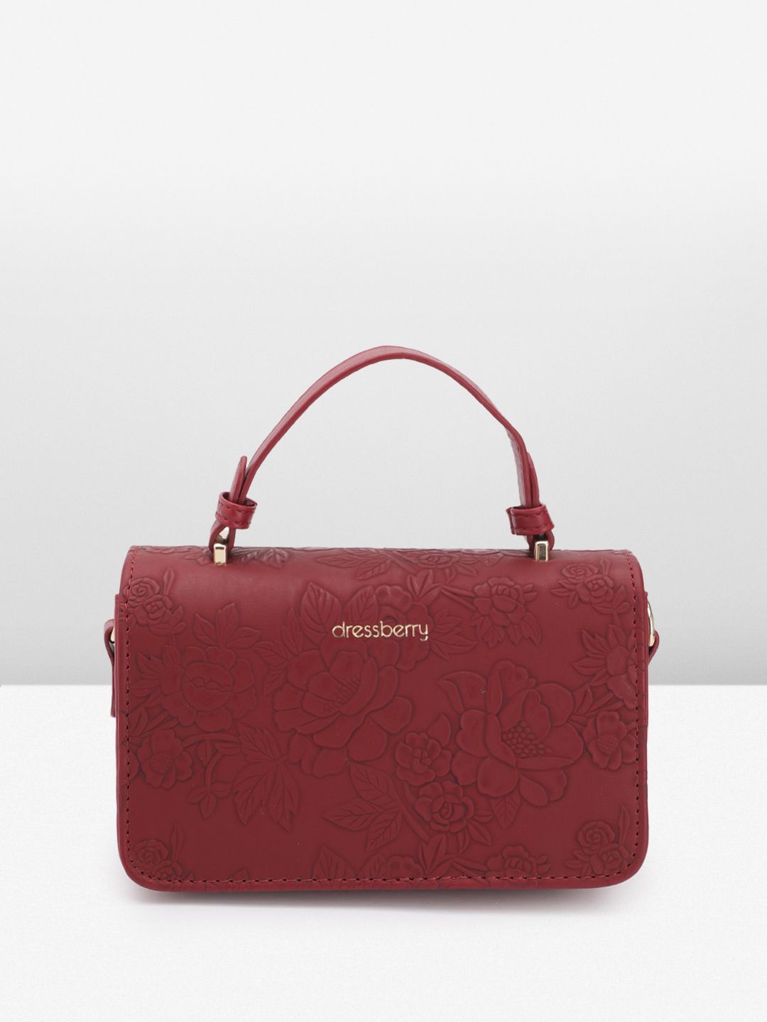 DressBerry Textured Structured Satchel