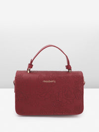 DressBerry Textured Structured Satchel