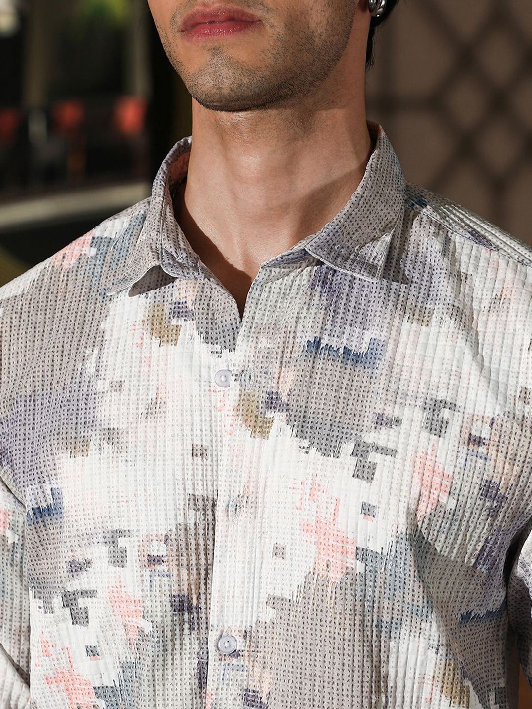 Campus Sutra Men Comfort Printed Casual Shirt
