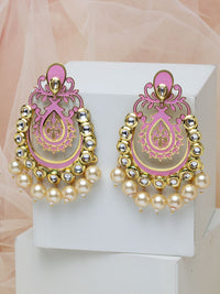 Anting-anting Jatuh Kontemporari Bersalut Emas Anouk Cubic Zirconia