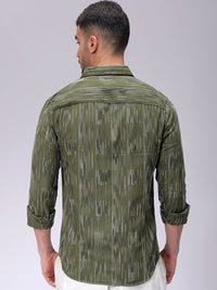 The Indian Garage Co Men Slim Fit Multi Stripes Opaque Striped Casual Shirt