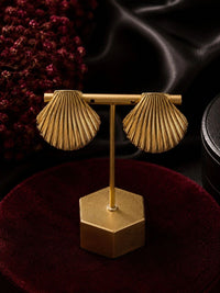 PANASH Gold-Plated Quirky Studs Earrings