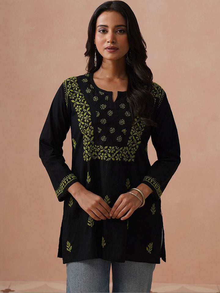 House of Chikankari Women Ethnic Motifs Embroidered Thread Work Kurta
