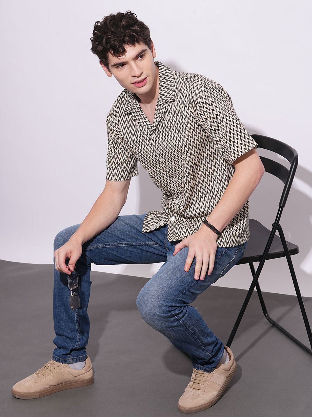 Being Human Men Classic Opaque Printed Casual Shirt