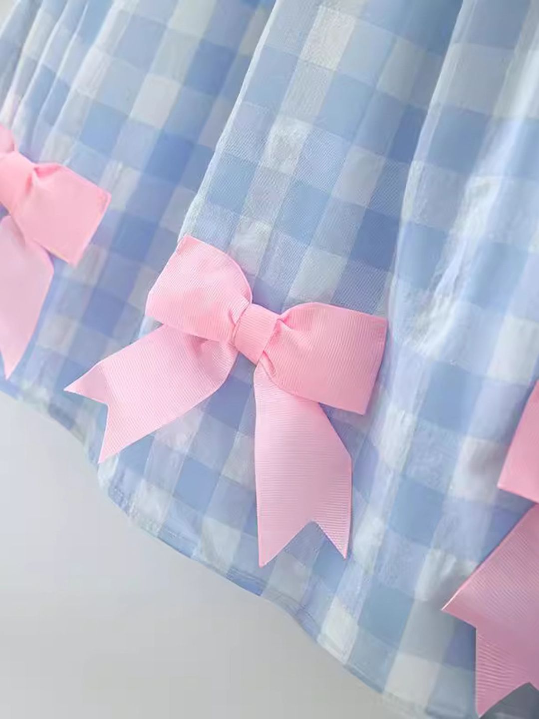 YK Checked Fit & Flare Dress