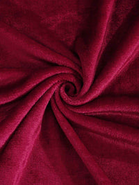Myntra Elegant Homes Red Solid 300 TC King Woolen Bedsheet with 2 Pillow Covers-250X225 cm
