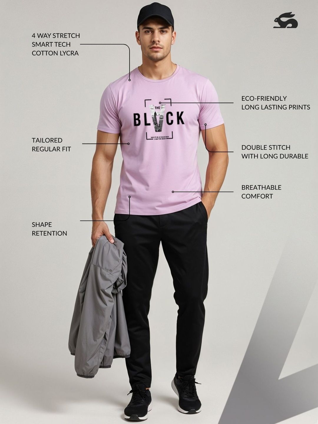 ADRO Men Typography Printed T-shirt