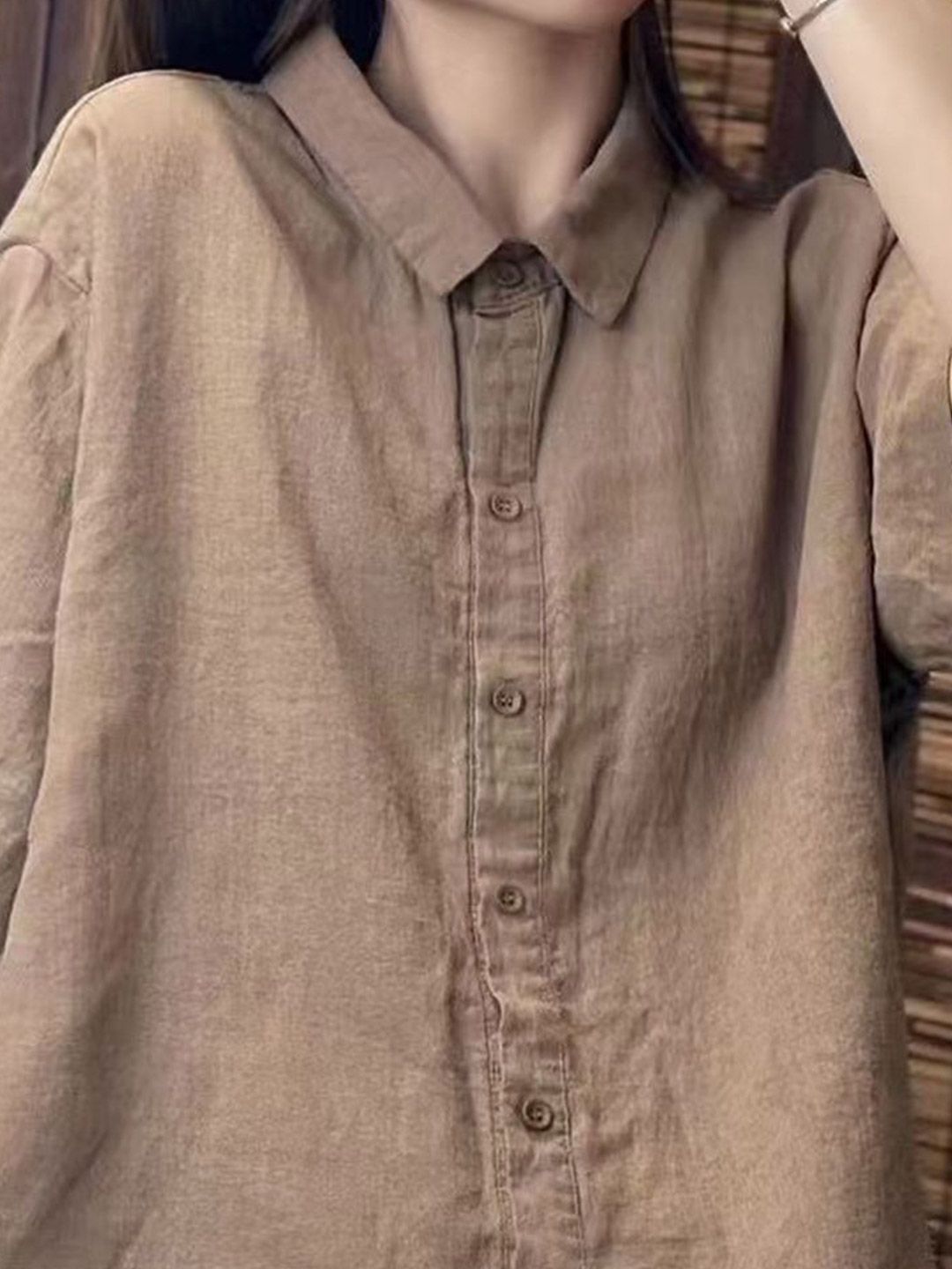 DressBerry Spread Collar Relaxed Fit Shirt