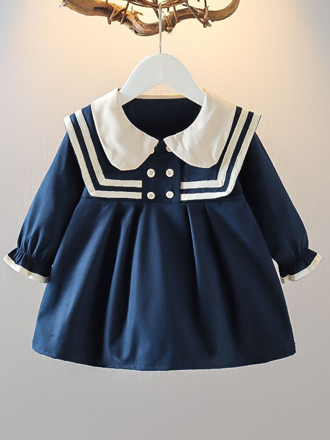 YK Girls Colourblocked  Fit & Flare Dress