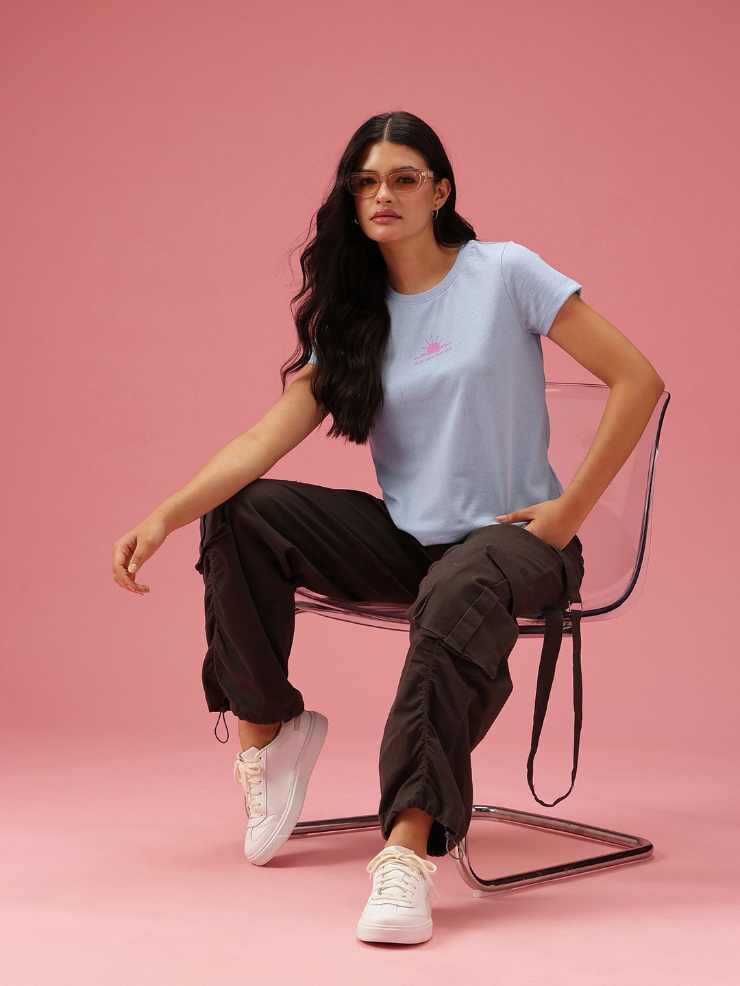 DressBerry Typography Printed Casual T-shirt