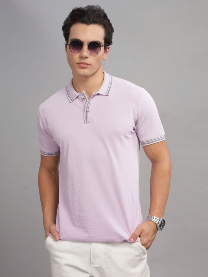 ADRO Men Polo Collar T-shirt