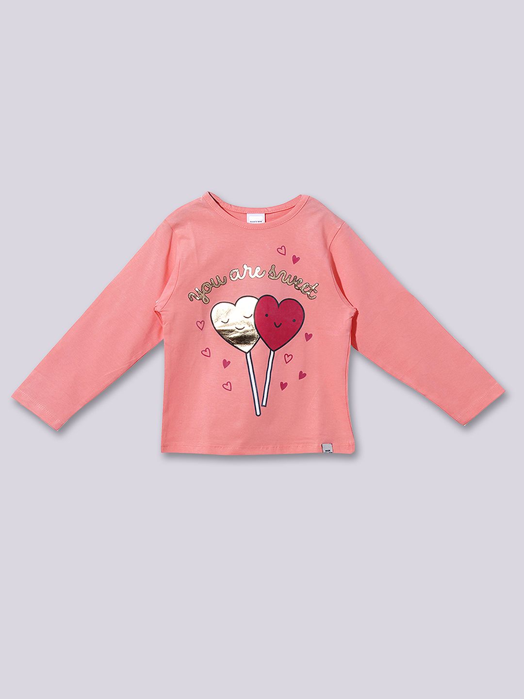 Moms Love Girls Printed T-Shirt With Trousers