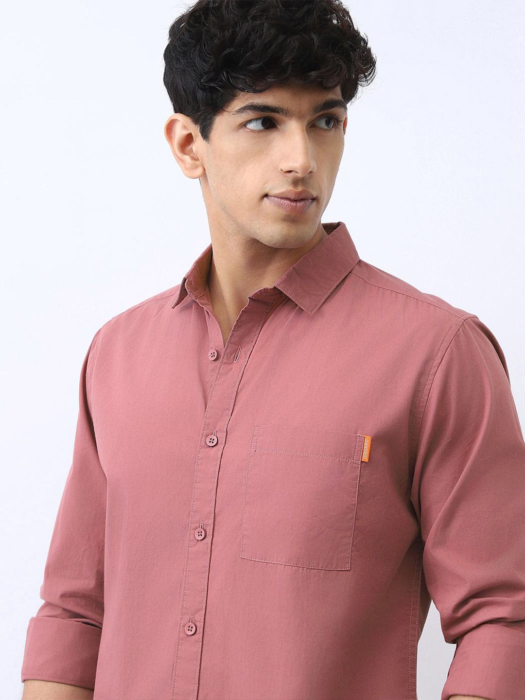 Urbano Fashion Men Cotton Full Sleeve Regular Fit Casual Solid Shirt
