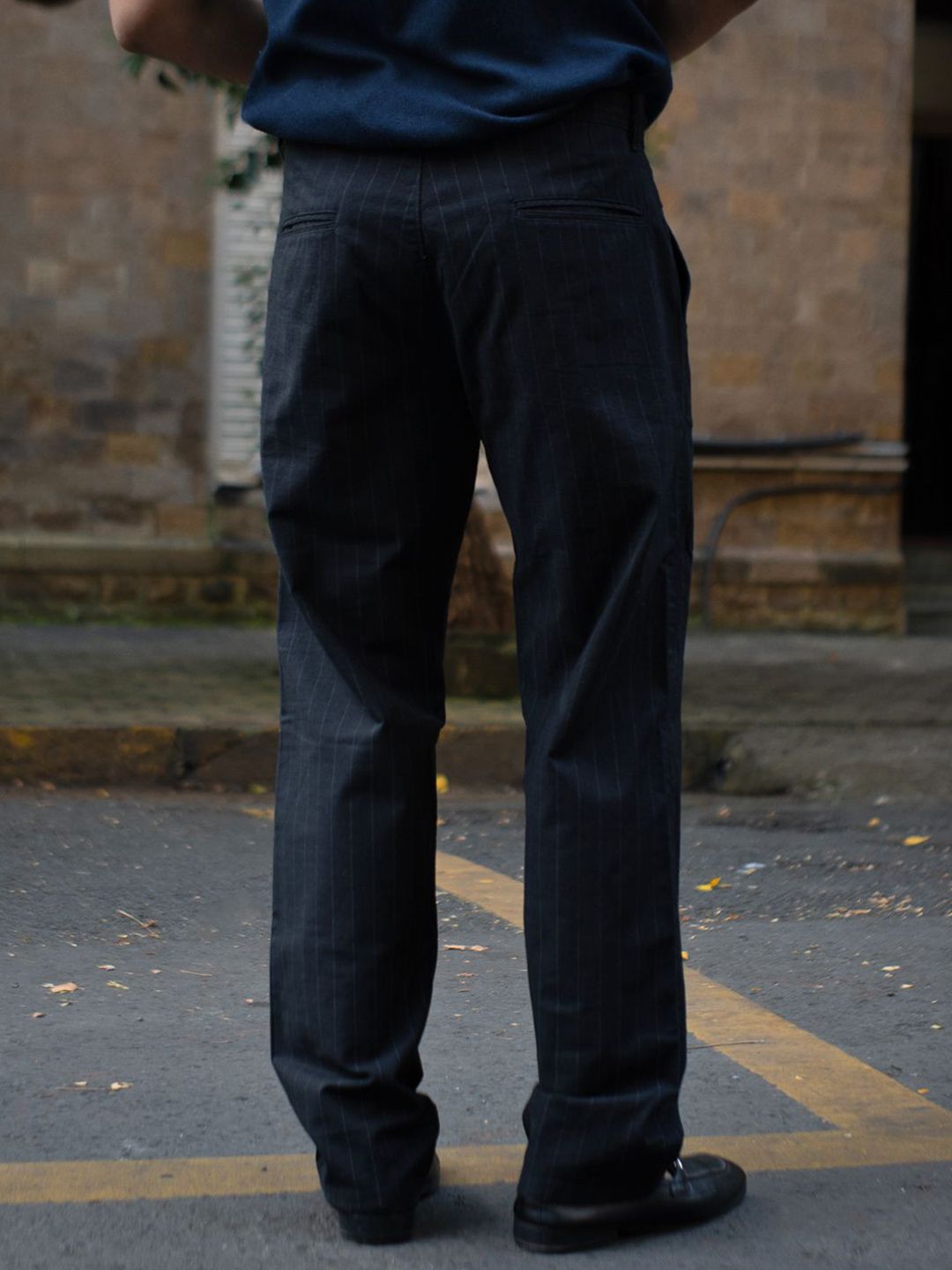Powerlook Striped Pure Cotton Trouser