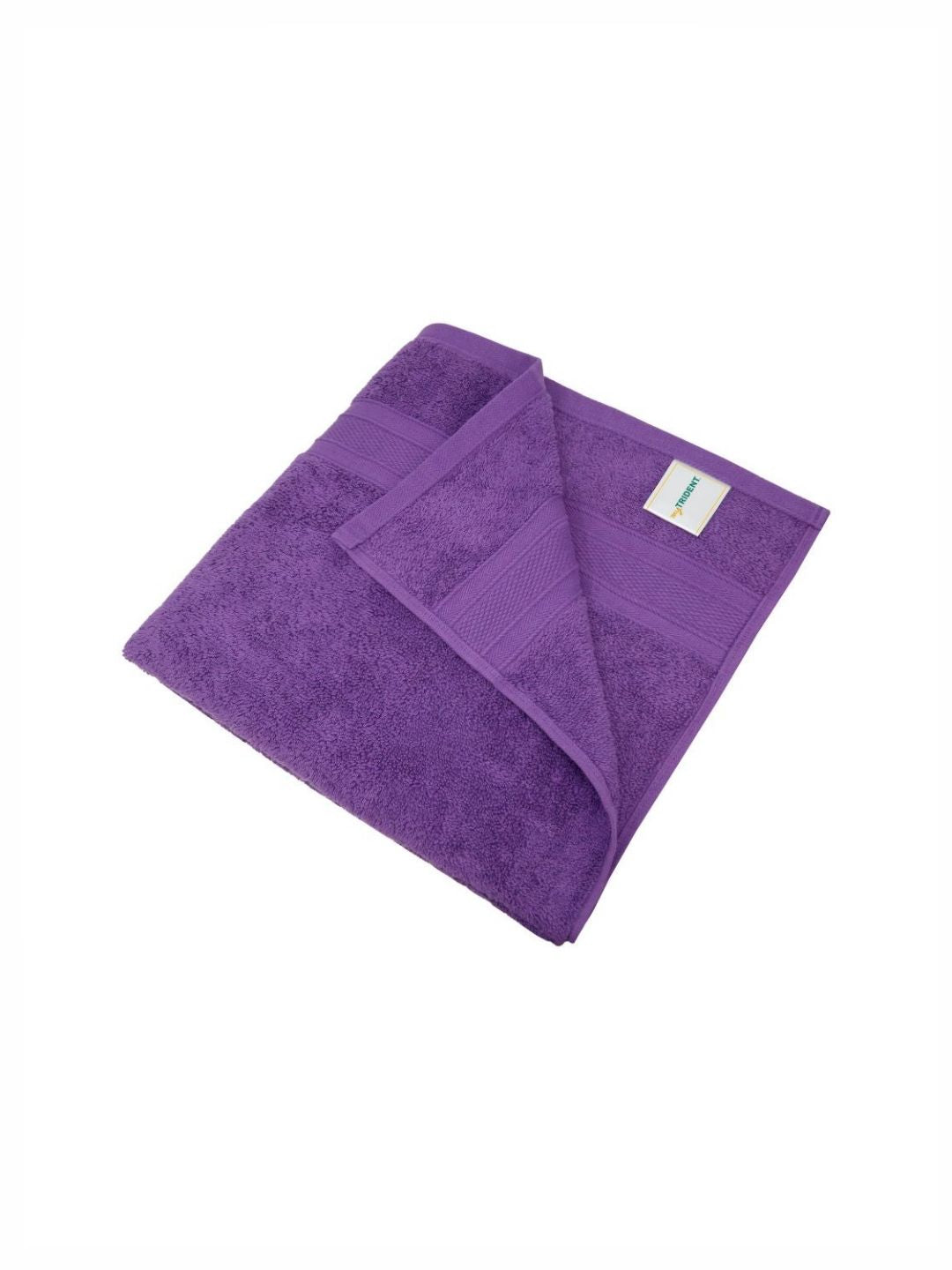MYTRIDENT Purple 2 Pieces Cotton 500 GSM Bath Towel