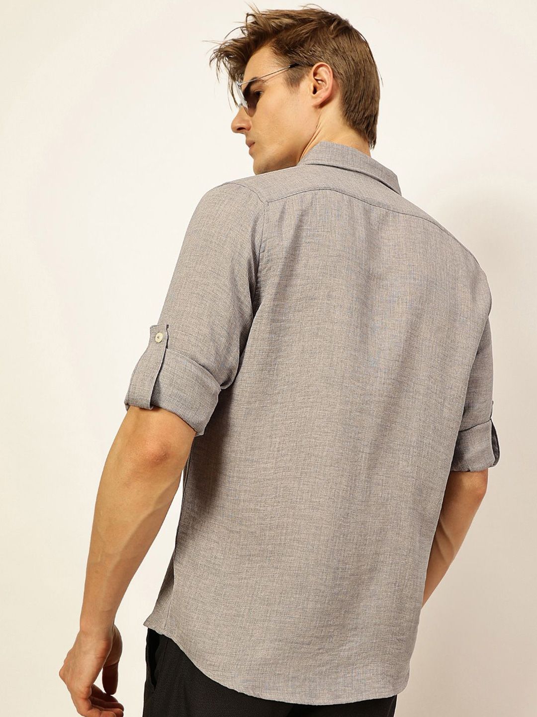 Thomas Scott Men Slim Fit Button-Down Collar Casual Shirt