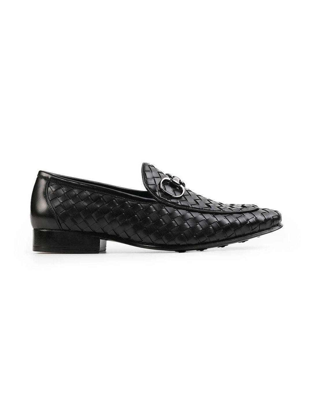 MONKSTORY Men Horsebit Smart Hand Woven Slip-Ons Loafers
