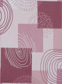 KLOTTHE Pink Geometric Cotton Single Bedsheets
